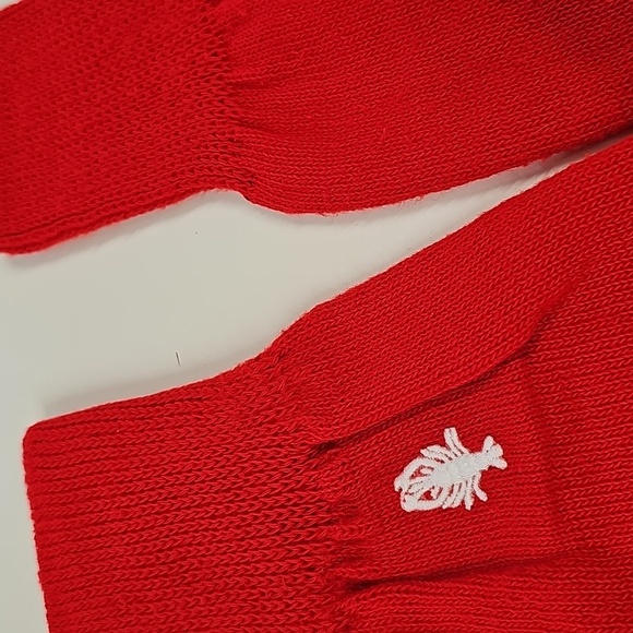 Vintage Red Leg Warmers, Sweater Knit - Picture 2 of 5